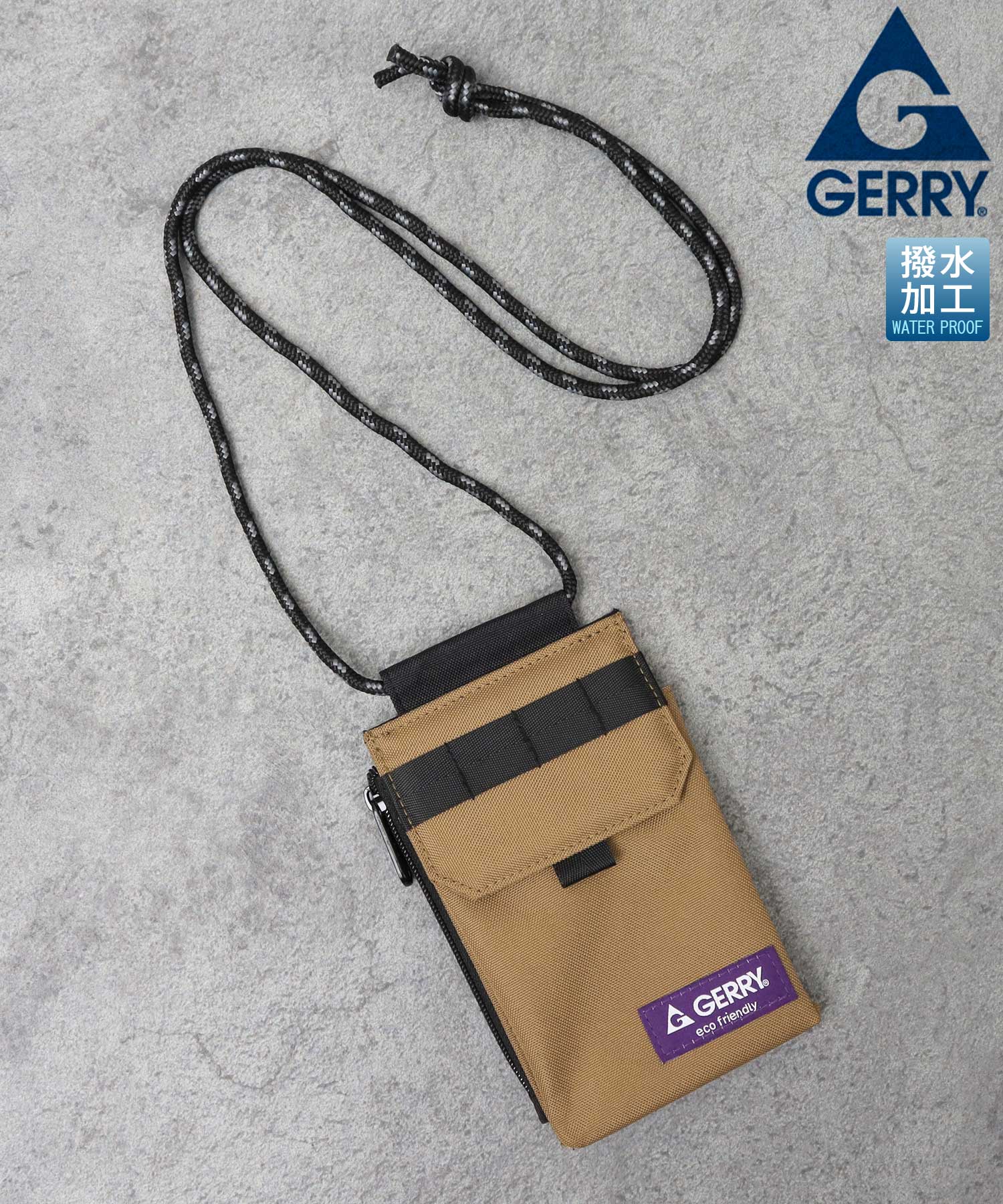 ジェリー GERRY スマホポーチ スマホショルダー 撥水加工
