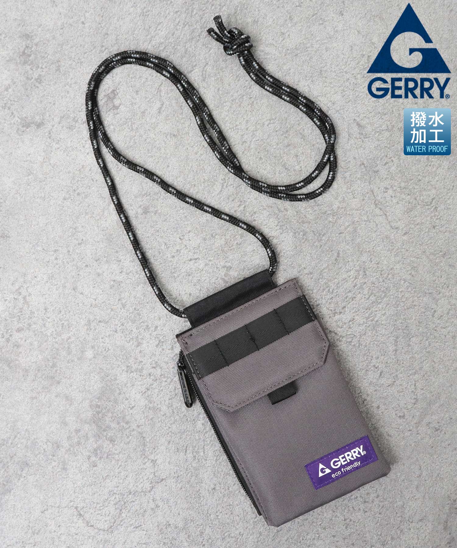 ジェリー GERRY スマホポーチ スマホショルダー 撥水加工