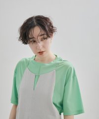 サロン　アダム　エ　ロペ/【WEB限定】【接触冷感・吸水速乾】バックスリットシアーTシャツ/505274337
