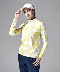 Munsingwear/サンスクリーン崩れチェックプリントスタンドジップ長袖シャツ(吸汗速乾/UV CUT(UPF15)【アウトレット】/505127884