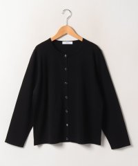 MISS J/ミス ジェイ MISS J 【大きいサイズ】【アンサンブル対応】天竺編み クルーネックニットカーディガン/505264371