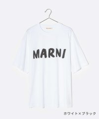 MARNI/マルニ MARNI THJET49EPH USCS11 Tシャツ レディース トップス 半袖 ロゴプリント カットソー クルーネック カジュアル オーバーサイズ/505275273