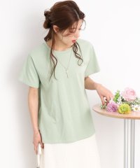 SHOO・LA・RUE/【接触冷感】体型カバーにはこれ！ 異素材切替Tシャツ/505275480