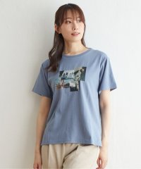 ikka/ロゴフォトプリントTシャツ/505082133