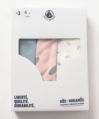 PETIT BATEAU/【BEBE・ENFANT】ハイウェストショーツ３枚組/505190412