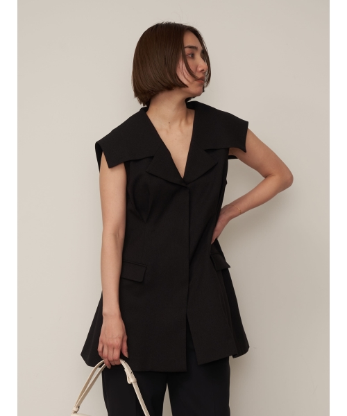 セール 50%OFF】ポイントカラーペプラムジレ(505277905) | フレイ