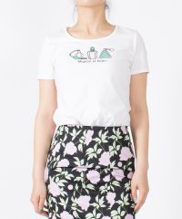 MISS J/ミス ジェイ MISS J 【洗える】香水ボトル柄プリント コットンハイゲージ天竺Tシャツ/505269668