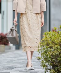 JIYU-KU(LARGE SIZE)/【セットアップ対応・洗える】レースコンビ スカート/505278940