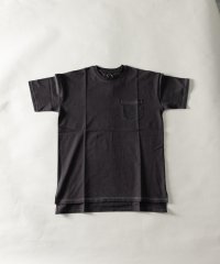 Nylaus/ピーチスキン加工 配色ステッチ ポケット付き ショートスリーブTシャツ/505279344