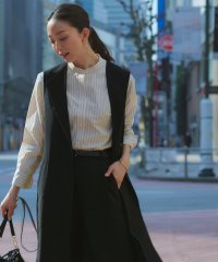 NIJYUSANKU（SMALL SIZE）/【CLASSY.6月号掲載】リネンレーヨンストレッチ  ロング ジレ/505274071