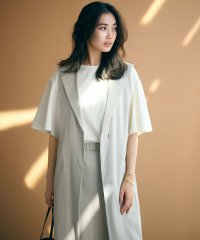 NIJYUSANKU（SMALL SIZE）/【CLASSY.6月号掲載】リネンレーヨンストレッチ  ロング ジレ/505274071