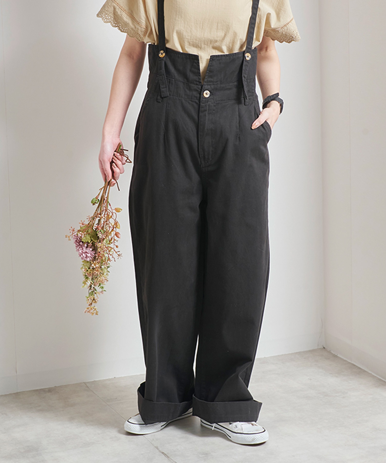 フタフタ サス付き パンツ（サスペンダー付き2WAYストレッチ
