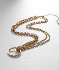 COCOSHNIK ONHITSCH/ココシュニック オンキッチュ COCOSHNIK ONKITSCH シルバー サークルモチーフ ダブルチェーンチョーカー GP/505280155