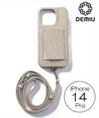 Demiu/【Demiu / デミュ】POCHE iPhone14Pro  iPhoneケース アイフォンケース レザー 手帳型 本革 牛革 ストラップ付/505206084