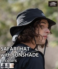 OUTDOOR PRODUCTS/アウトドアプロダクツ OUTDOOR PRODUCTS 【OUTDOORPRODUCTS】撥水 垂れ付き サファリハット 日除け 日よけ 軽量 全天候 メッシュ/505264712