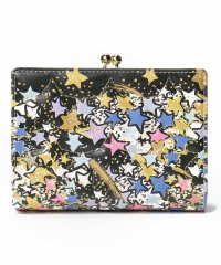 tsumori chisato CARRY/ギャラクシーパネル 2つ折り財布 がま口 レザーキルティング/505275034