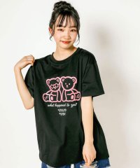 ZIDDY/ラメクマプリントTシャツ(130~160cm)/505279479