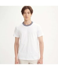 ＡＩＧＬＥ MEN/吸水速乾 ネックストライプロゴTシャツ/505281246