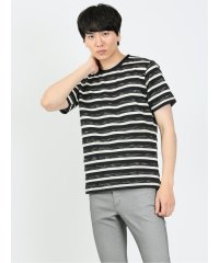 m.f.editorial/ミックスボーダー クルーネック 半袖 メンズ Tシャツ カットソー カジュアル インナー ビジネス ギフト プレゼント/505281546