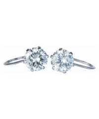 Gems by K/ジェムズ バイ ケー Gems by K プラチナ900 大粒 1.0ct ダイヤモンド スタッド イヤリング/505281703