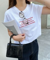 and　Me.../ロゴ刺繍フレンチスリーブTシャツ/505281864