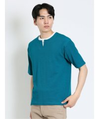 m.f.editorial/鹿の子 フェイクキーネック 半袖 メンズ Tシャツ カットソー カジュアル インナー ビジネス ギフト プレゼント/505282651