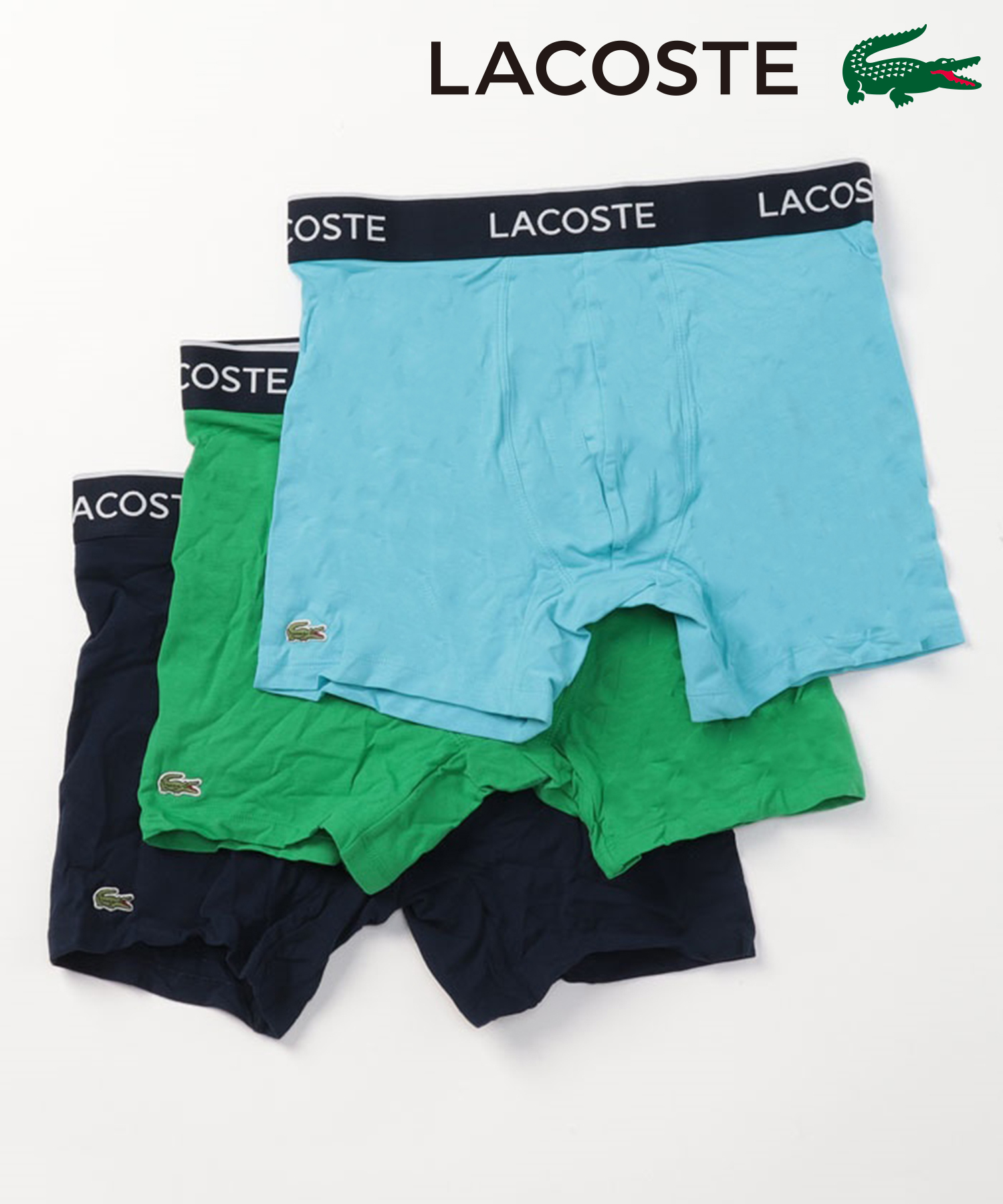 楽天市場】ラコステ ボクサーパンツ LACOSTE マルチデザイン 3