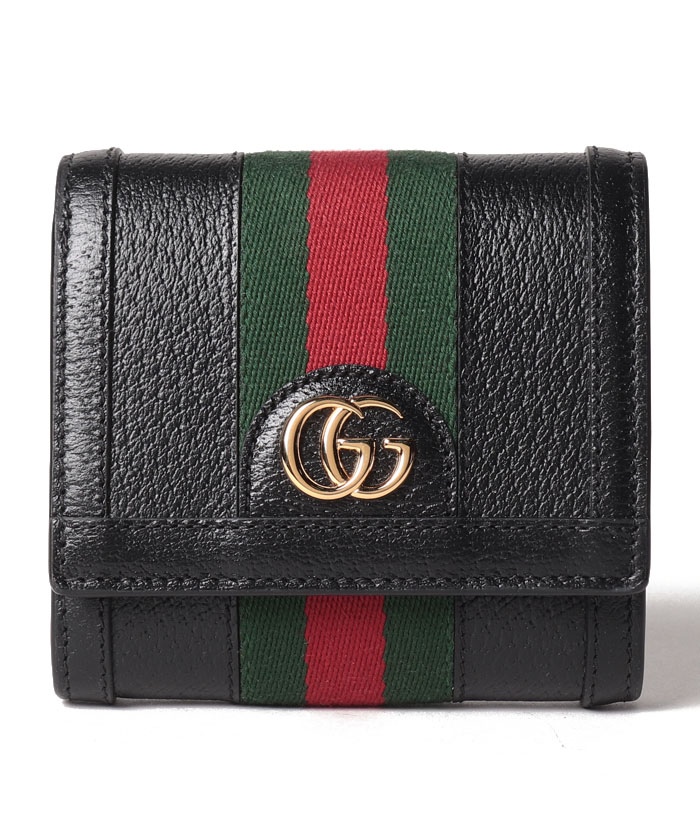 GUCCI グッチ/2つ折り財布/レザー/イエロー/無地/ユニセックス - 財布 