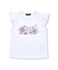 BeBe/マリンプリントフリル袖Tシャツベビー(80~90cm)/505265765