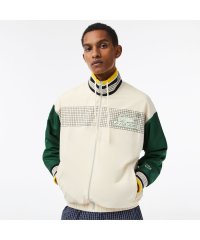 LACOSTE Mens/ボーダーリブニットネックジップアップジャケット/505283066