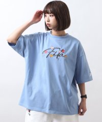 ZIP FIVE/花柄ロゴ半袖Tシャツ/505283744