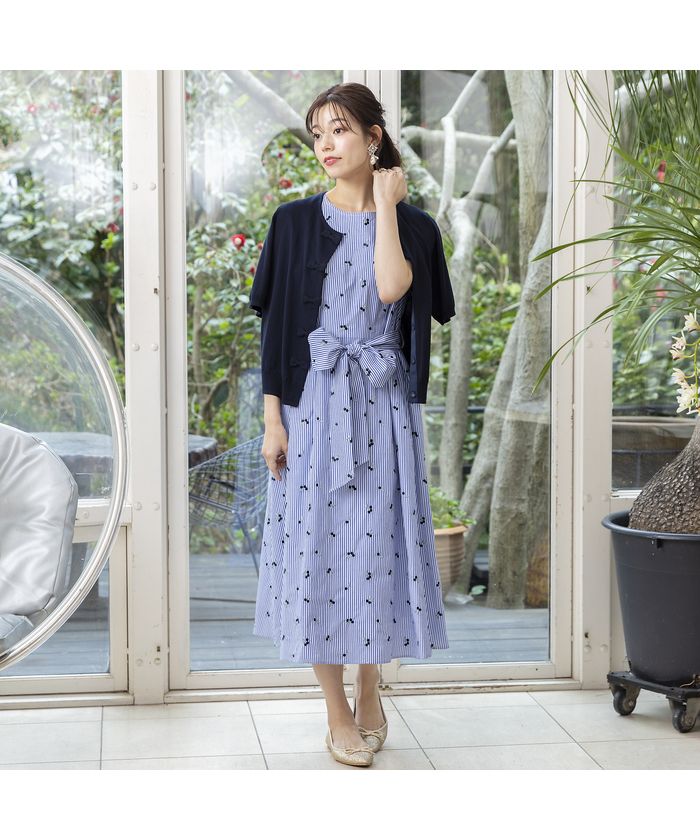 セール 50%OFF】チェリー刺繍ワンピース(505284796) | ローズ セール 50%OFF】チェリー刺繍ワンピース(505284796) | ローズ