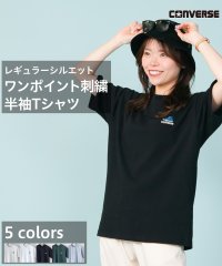 JEANS MATE/【CONVERSE】シューズ 刺繍 ワンポイント Tシャツ/505274038