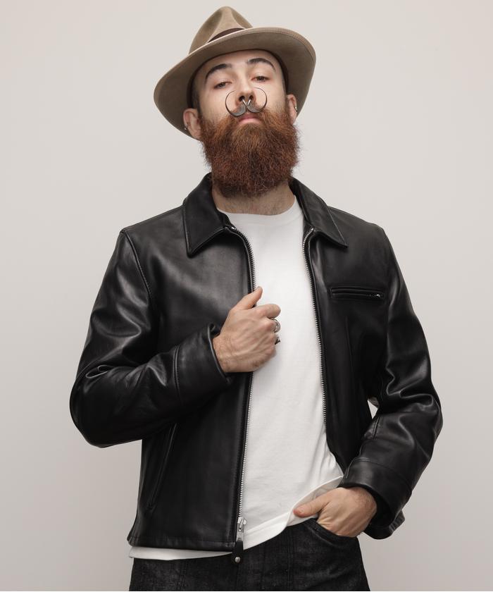 103US TRUCKER JACKET/レザートラッカー ジャケット(505285650