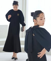 RUIRUE BOUTIQUE/構築スリーブマーメイドシルエットロングワンピ「U1175」/505286089