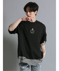 semanticdesign/フェイクレイヤード クルーネック半袖BIG 半袖 メンズ Tシャツ カットソー カジュアル インナー ビジネス ギフト プレゼント/505286694