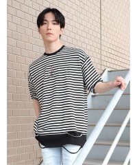 semanticdesign/セマンティックデザイン semanticdesign フェイクレイヤード クルーネック半袖BIG 半袖 メンズ Tシャツ カットソー カジュアル インナー ビジ/505286694