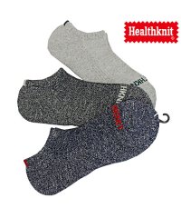 TopIsm/Healthknit ヘルスニット 3足セット スラブ スニーカーソックス アンクルソックス ショートソックス メンズ 靴下 レッグウェア インナー 下着 /504342358