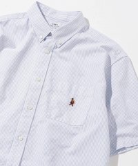 coen/ワンポイントベア刺繍オックスショートスリーブシャツ（WEB限定カラー）/505269650