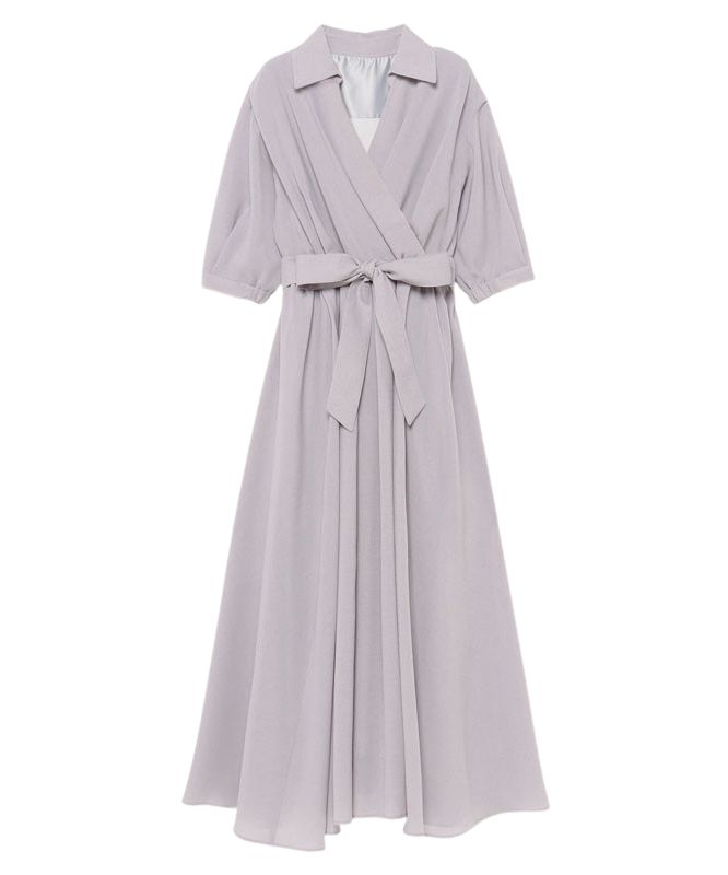 アニュアンス anuans カシュクールタックワンピース （WHITE