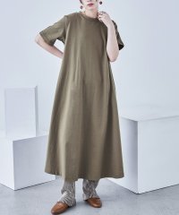 Fashion Letter/天竺 Tシャツワンピース ワンピース Tシャツ ロング丈 ゆったり ビッグシルエット 無地 ポケット ティーシャツ 半袖 ストリート 韓国ファッション リゾート/505287224