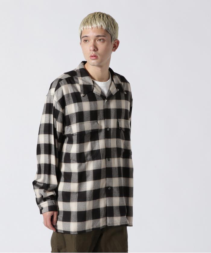 メーカー 一覧 SUGARHILL/シュガーヒル/OMBRE PLAID BLOUSE COLLAR OPEN LOOSE その他