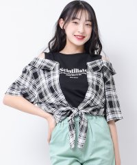RiCO SUCRE/リコ シュクレ RiCO SUCRE シャツフェイクレイヤード肩あきTシャツ/505288390