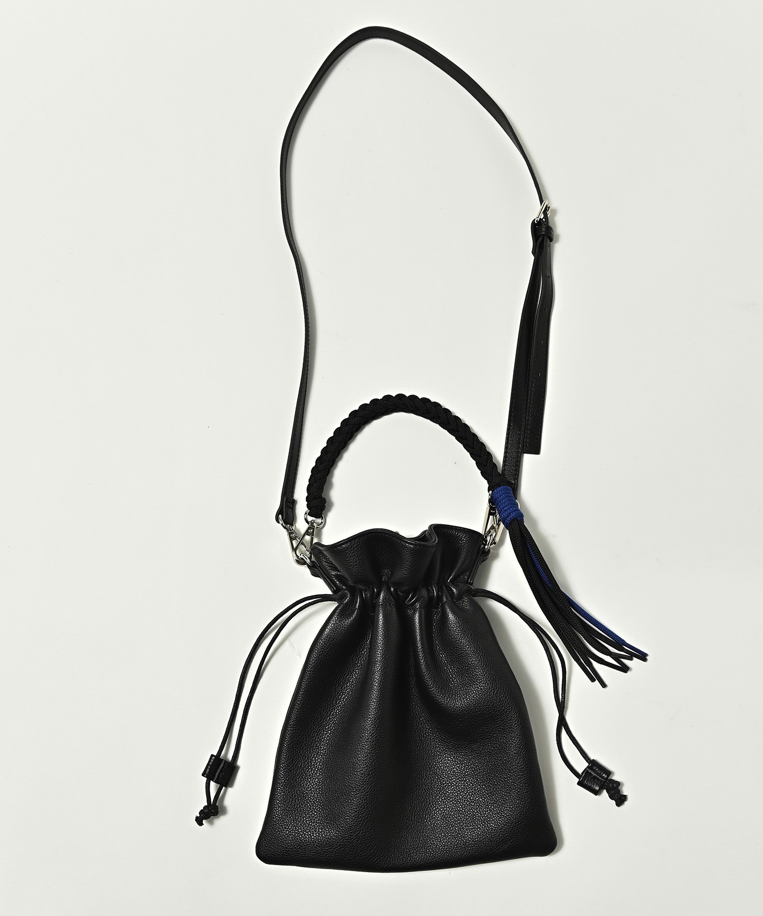 Km】【AP2319003】【it】ADAMPATEK / shrink leather drawstring mini bag/ レザー巾着ショルダーミニバッ(505289081) | エーアールエムジー(ar/mg) - d fashion