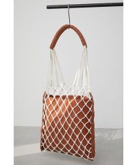 AZUL by moussy/PIPING MACRAME NET BAG/505290038