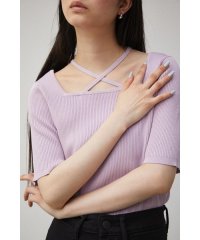 AZUL by moussy/STRING DESIGN KNIT TOPS/505290048