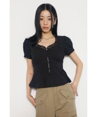 LAGUA GEM/LACE TUCK PUFF トップス/505290103