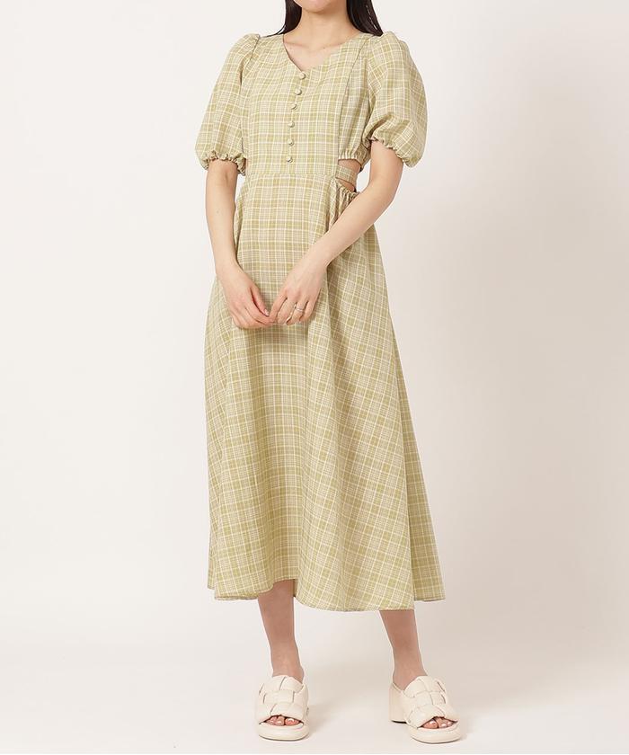 ベアトップ★リボン★カットアウトワンピース★ ZIMMERMANN ribbon slit summer one-piece | Treat ürself