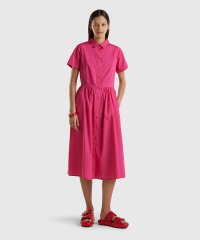 BENETTON (women)/半袖フレアシャツワンピース/505283836