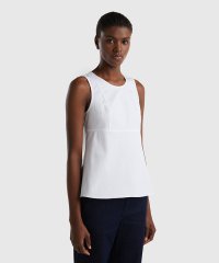 BENETTON (women)/バッグジップクルーネックノースリーブブラウス/505283845